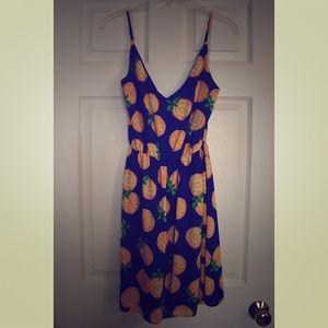 Citrus print dress